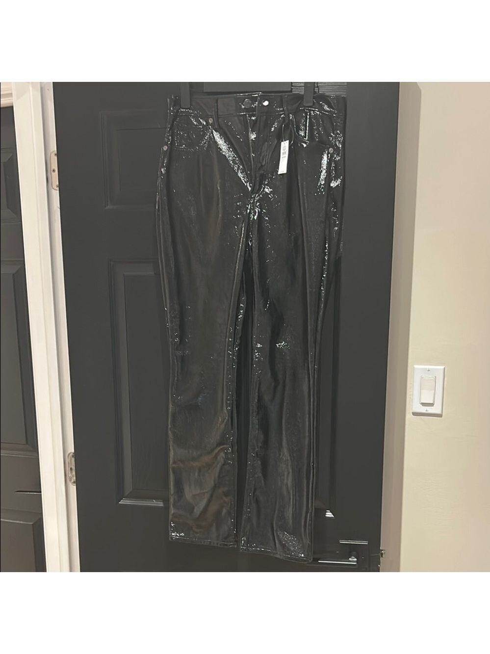 BNWT Black Glossy Women’s Pants from GAP